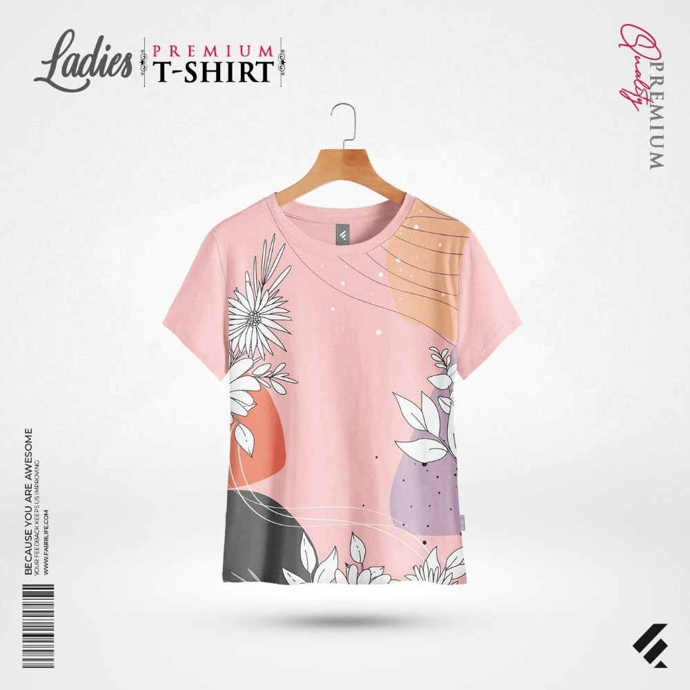3 Women Premium Tee - Flora - Image 1